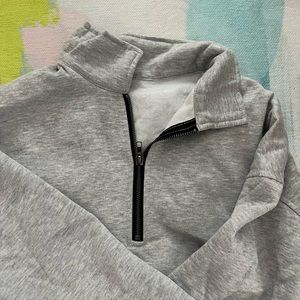 Grey Quarter Zip Up